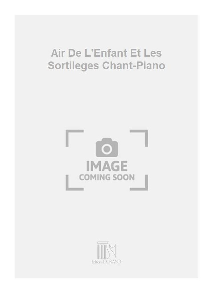Air De L'Enfant Et Les Sortileges Chant-Piano